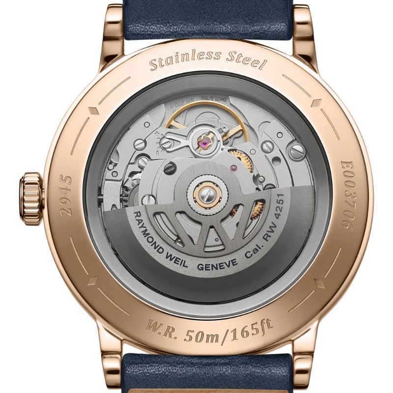 Reloj Raymond Weil millesime moonphase 39 mm, blue dial 2945-PC5-50001 - Imagen 2