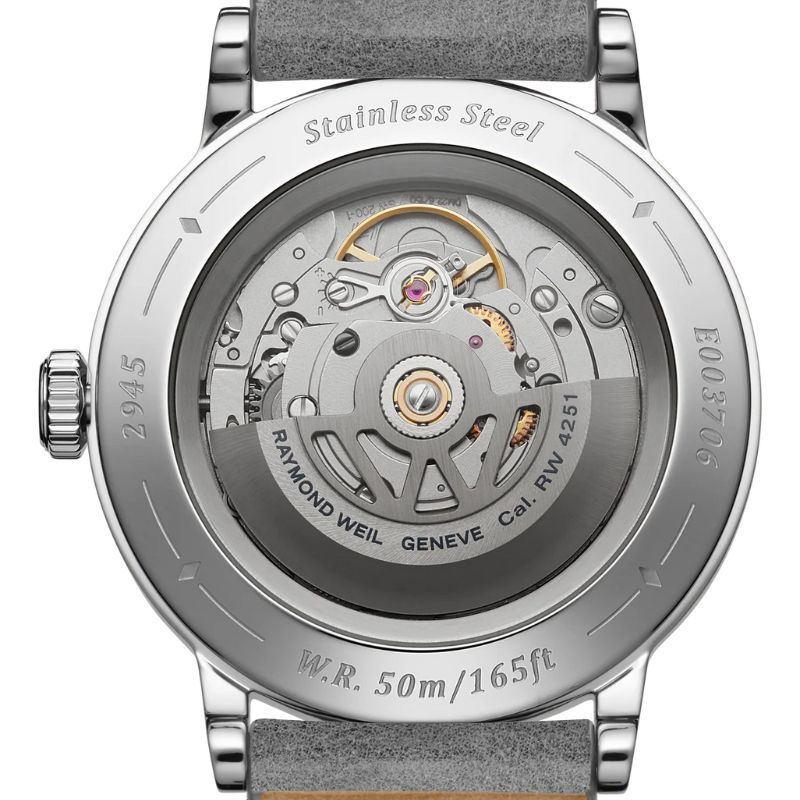 Reloj Raymond Weil millesime moonphase 39 mm, silver dial 2945-STC-65001 - Imagen 2