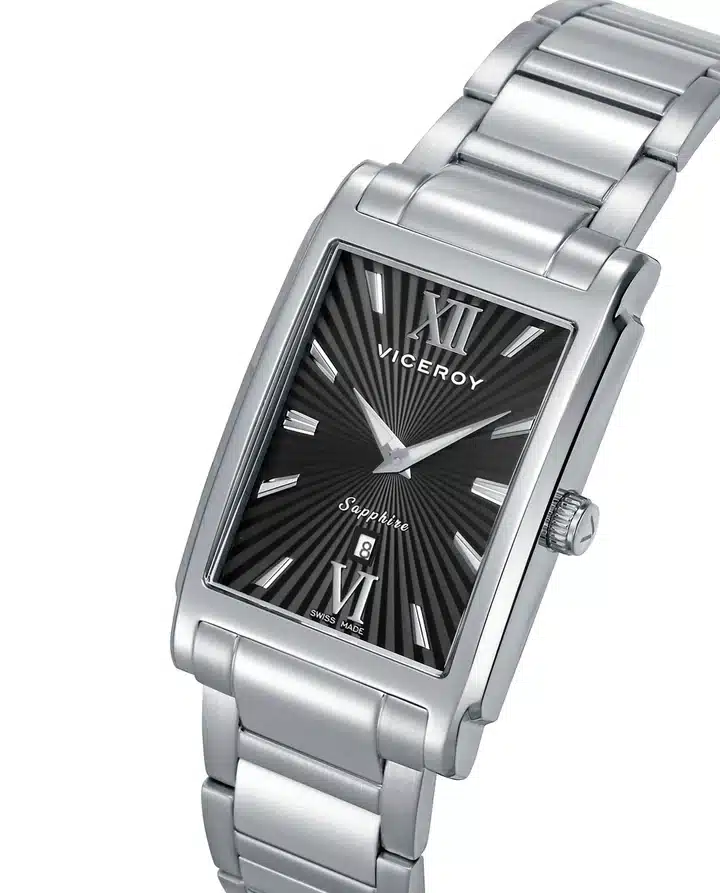 Reloj Viceroy Hombre caja de acero 5 Atm, brazalete de acero, movimiento cuarzo Suizo, Swiss made - Imagen 3