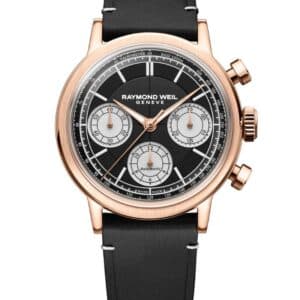 Reloj Raymond Weil millesime Tri-Compax Chronograph 39 mm, black dial 7765-PC5-20631