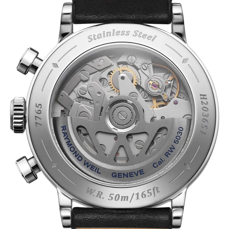 Reloj Raymond Weil millesime Tri-Compax Chronograph 39 mm, black dial 7765-STC-20001 - Imagen 2