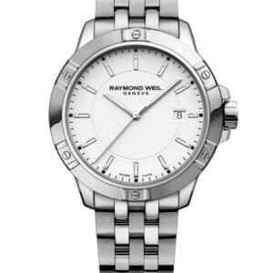 Reloj Raymond Weil tango Classic 41 mm, white dial 8160-ST-30041