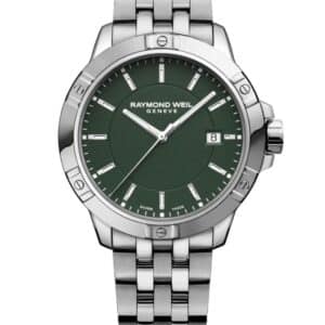 Reloj Raymond Weil tango Classic 41 mm, green dial 8160-ST-52041