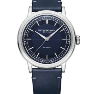 Reloj Raymond Weil millesime central seconds 39 mm, blue dial 2925-STC-50001