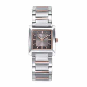 Reloj Viceroy de mujer  con caja de acero, esfera gris y brazalete bitono en acero e IP rosa