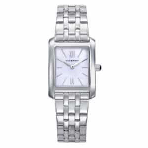 Reloj Viceroy de mujer en acero con esfera de madreperla blanca, índices y números romanos