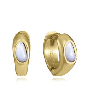 Pend Acero Ip Dorado Madre Perla Sra Fashion