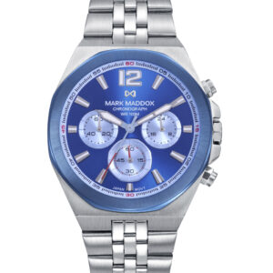 Crono Acero Ip Azul Brazalete Sr Mm