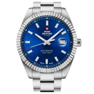 Reloj automático suizo clásico azul, acero | Swiss Military SMA34110.03