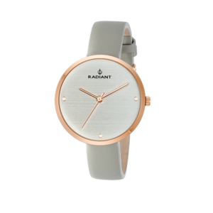 ESSENTIAL 36MM SILVER DIAL GREY LEAT. ST