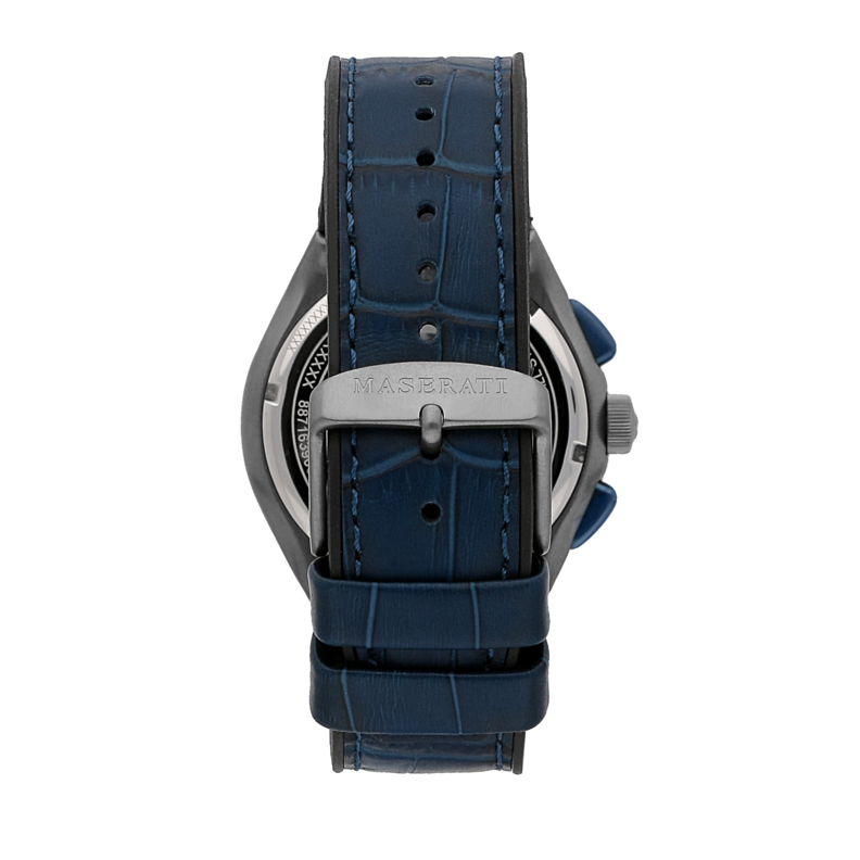 TRICONIC 43mm CHR WHITE DIAL BLUE ST - Imagen 4