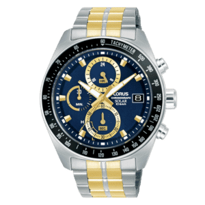 Hombre Cronógrafo 43mm brazalete bicolor