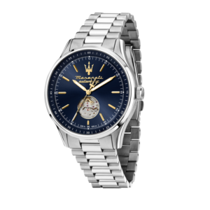 SORPASSO 42MM AUTO BLUE DIAL SS BR