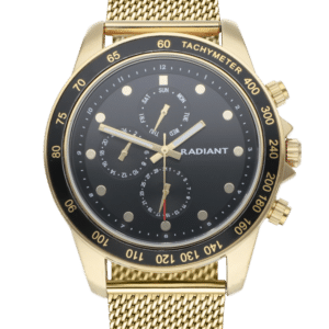 Reloj Hombre Canarias Negro/Dorado