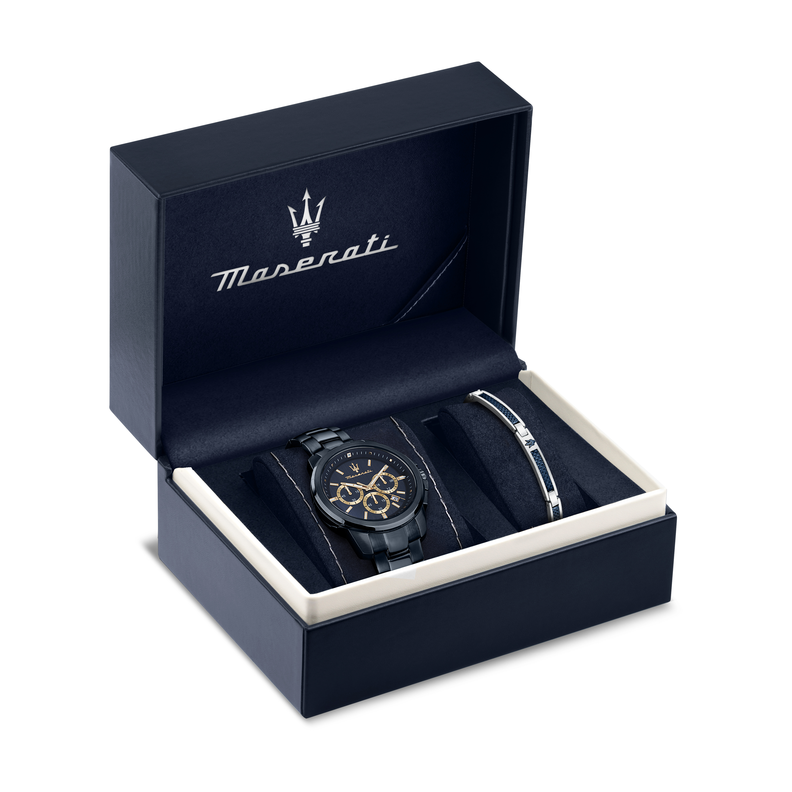 SUCCESSO 44MM CHR BLUE DIAL BLUE BR+JEW - Imagen 2