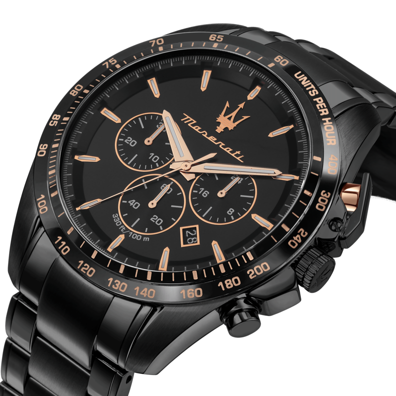 TRAGUARDO 45MM CHR BLACK DIAL BR BLACK - Imagen 3