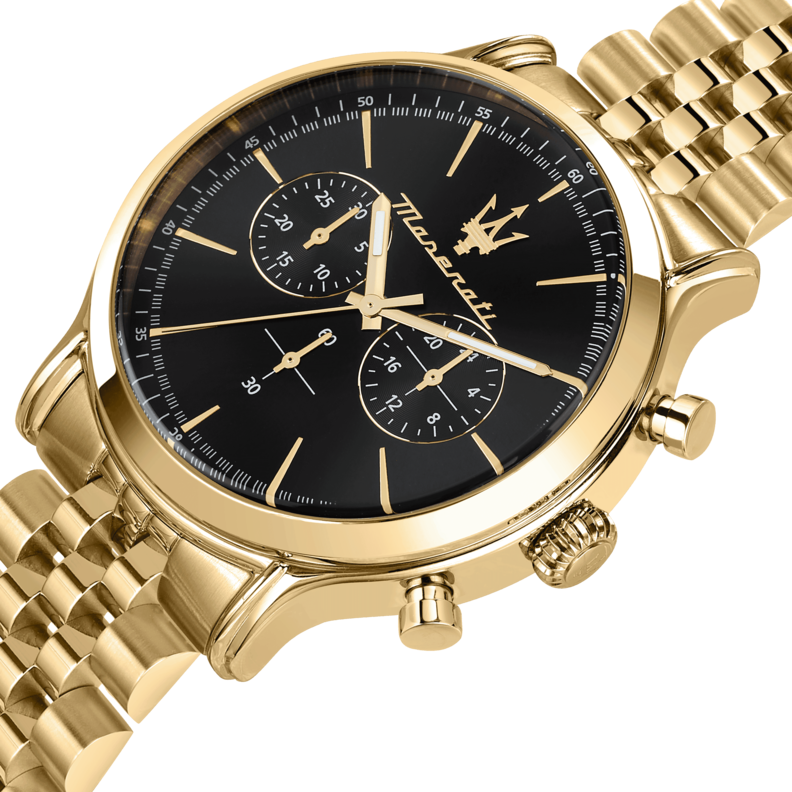 EPOCA 42MM CHR BLACK DIAL BR YG - Imagen 3