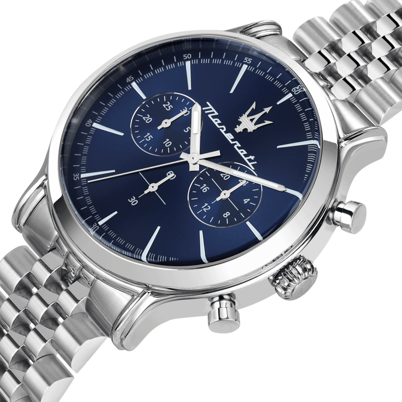 EPOCA 42MM CHR BLUE DIAL BR SS - Imagen 3