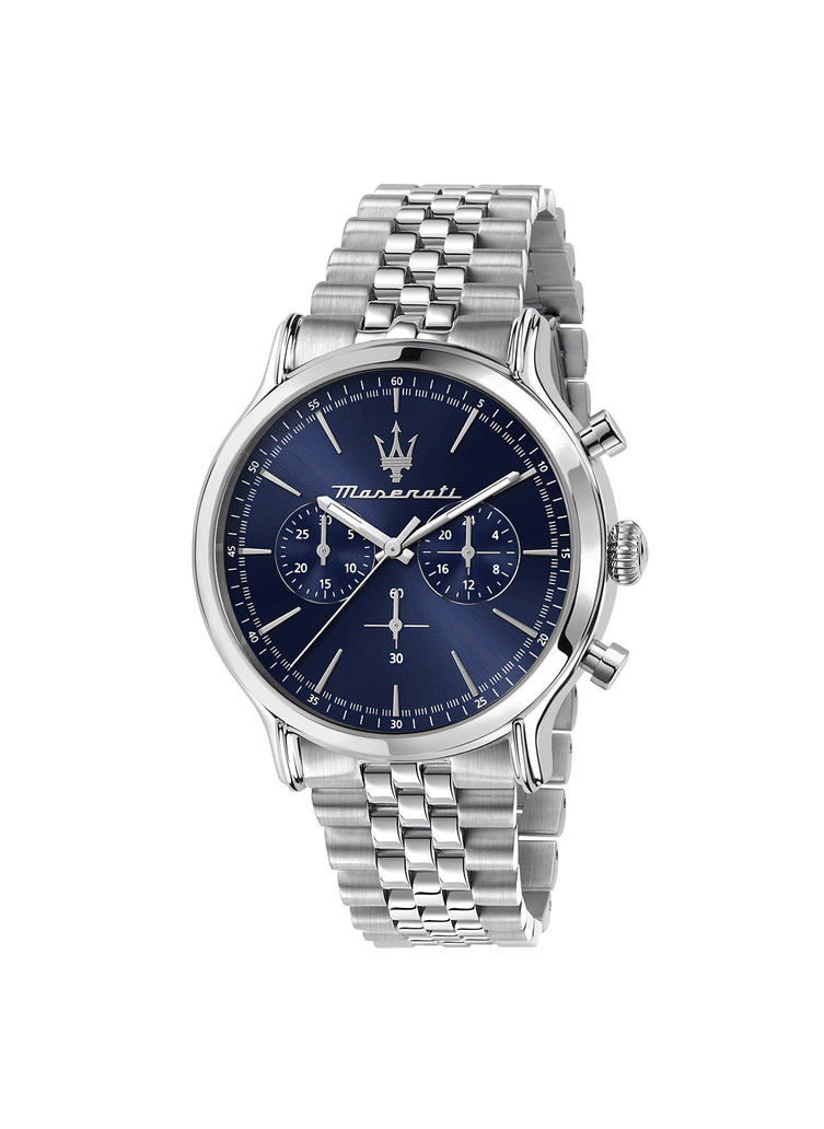 EPOCA 42MM CHR BLUE DIAL BR SS - Imagen 4