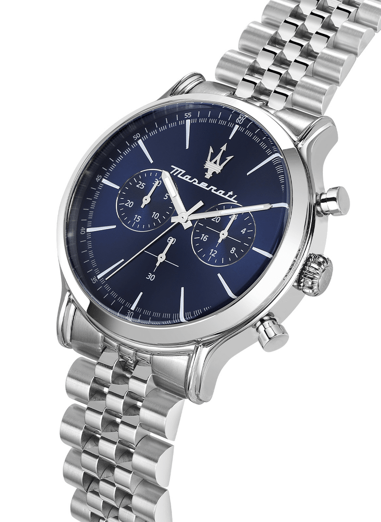 EPOCA 42MM CHR BLUE DIAL BR SS - Imagen 5