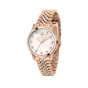 EPOCA 34MM 3H MOP W/DIAM DIAL BR RG