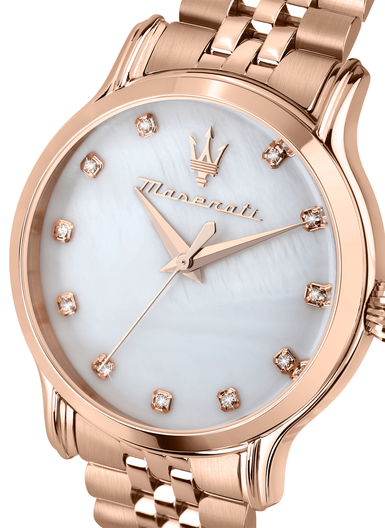 EPOCA 34MM 3H MOP W/DIAM DIAL BR RG - Imagen 4
