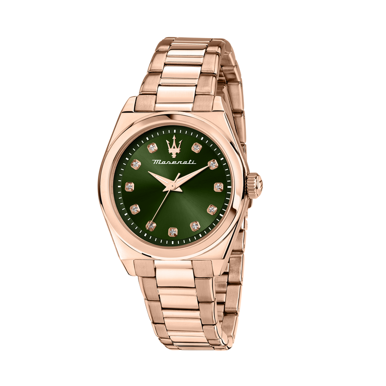 VELOCITÀ 35MM 3H GREEN DIAL RG BR