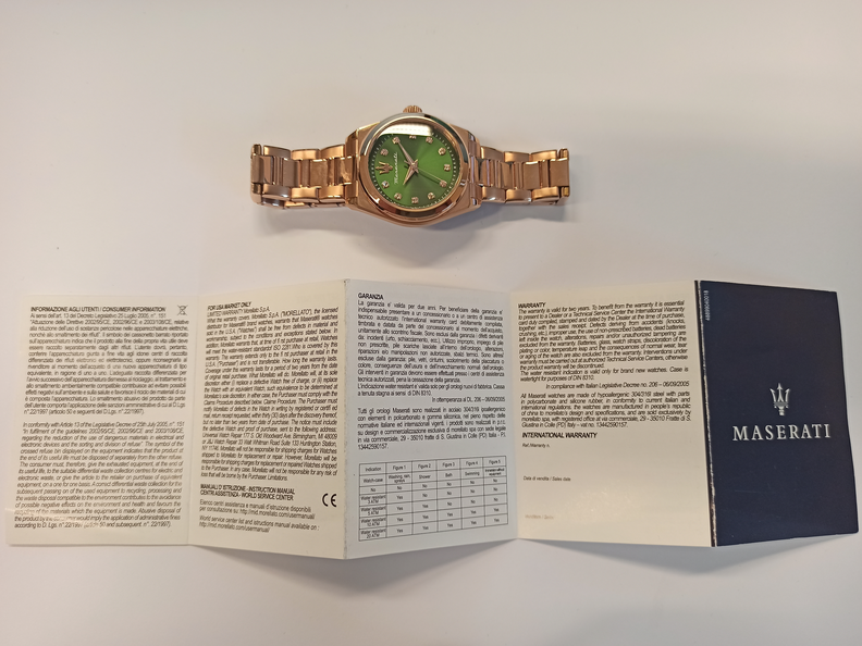 VELOCITÀ 35MM 3H GREEN DIAL RG BR - Imagen 2