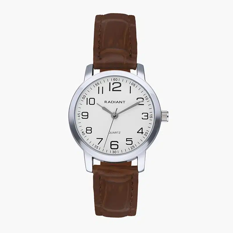 Reloj Mujer Grand Plateado/Marrón