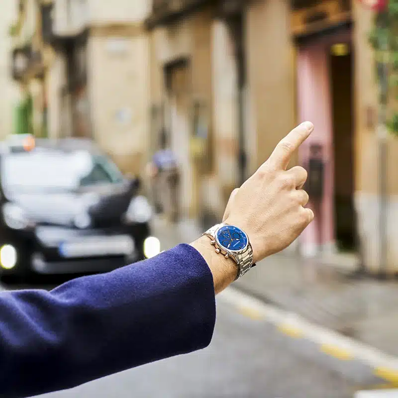 NEO 42MM BLUE DIAL SILVER BRAZ - Imagen 2