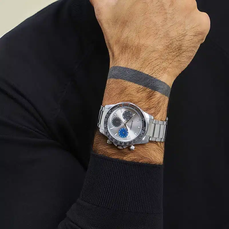 Reloj Hombre Rope Plateado - Imagen 2