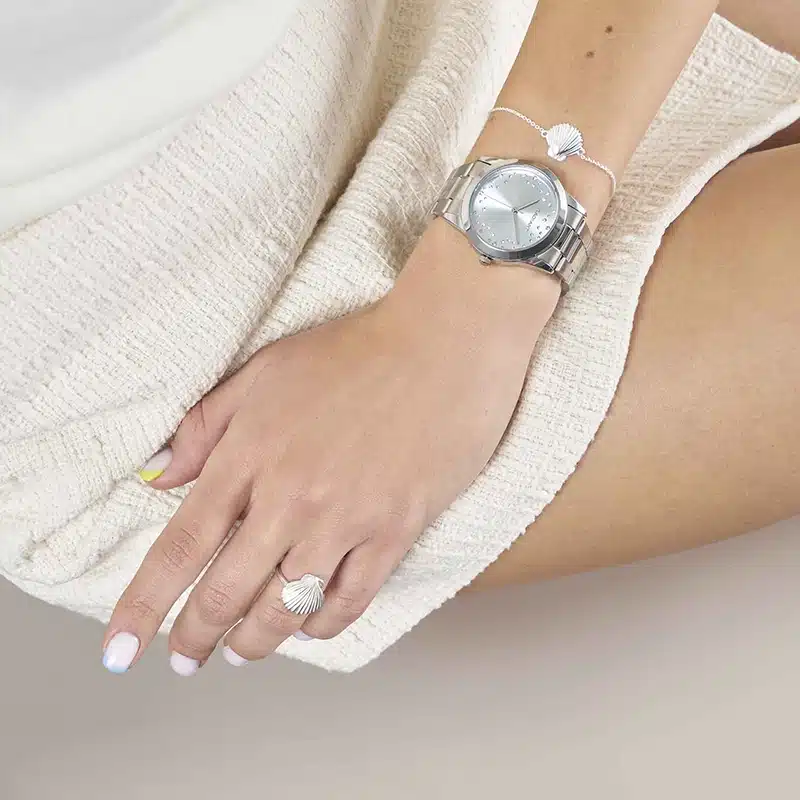 FIJI 36MM SILVER DIAL SS BRACELET - Imagen 2