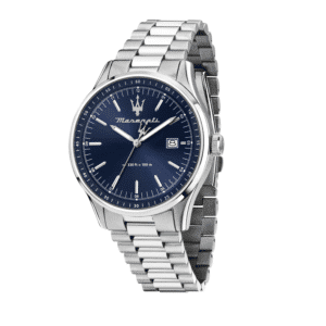 SORPASSO 42MM 3H BLUE DIAL SS BR