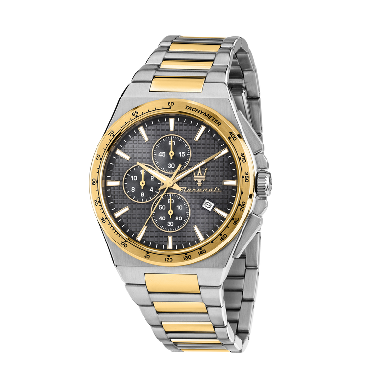 VELOCITÀ SLIM 41MM CHR GREY DIA SS+YG BR
