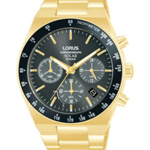 Hombre Sports Chrono 42mm negro dorado