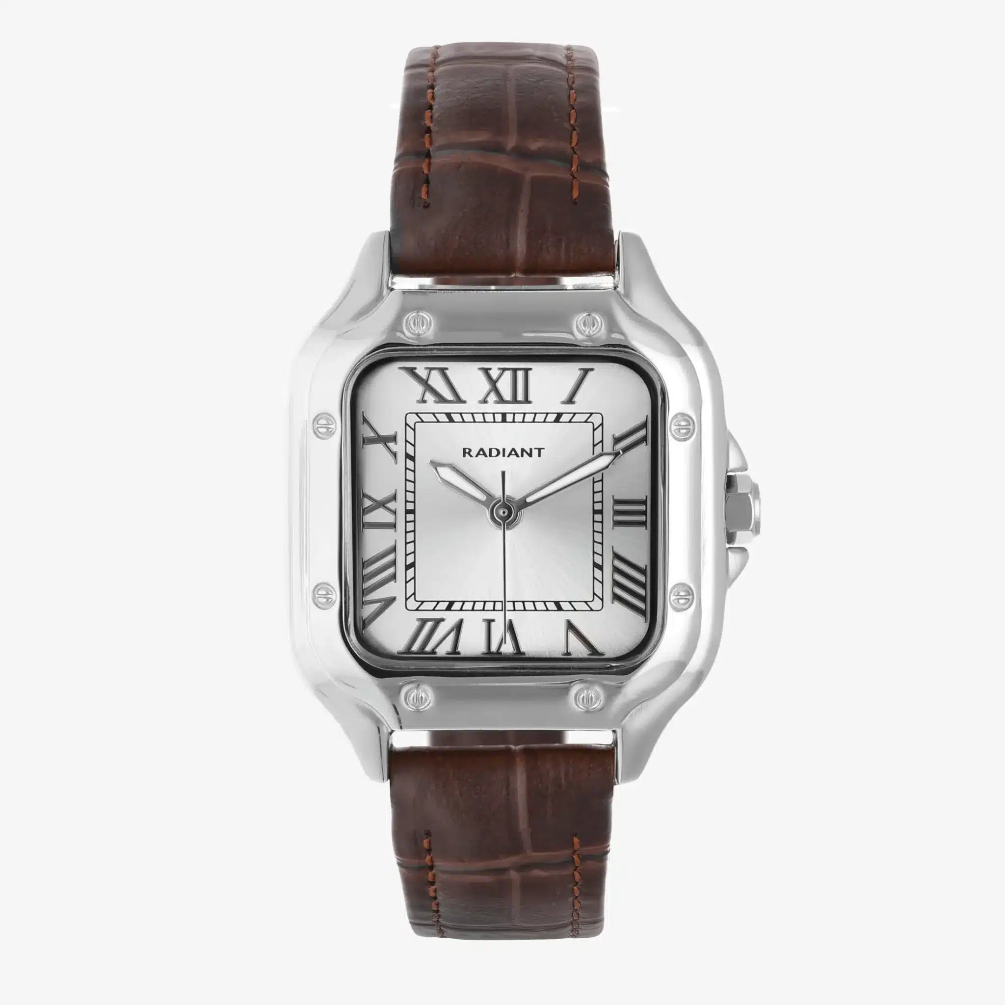 Reloj Hombre Chris Him Marrón/Plateado