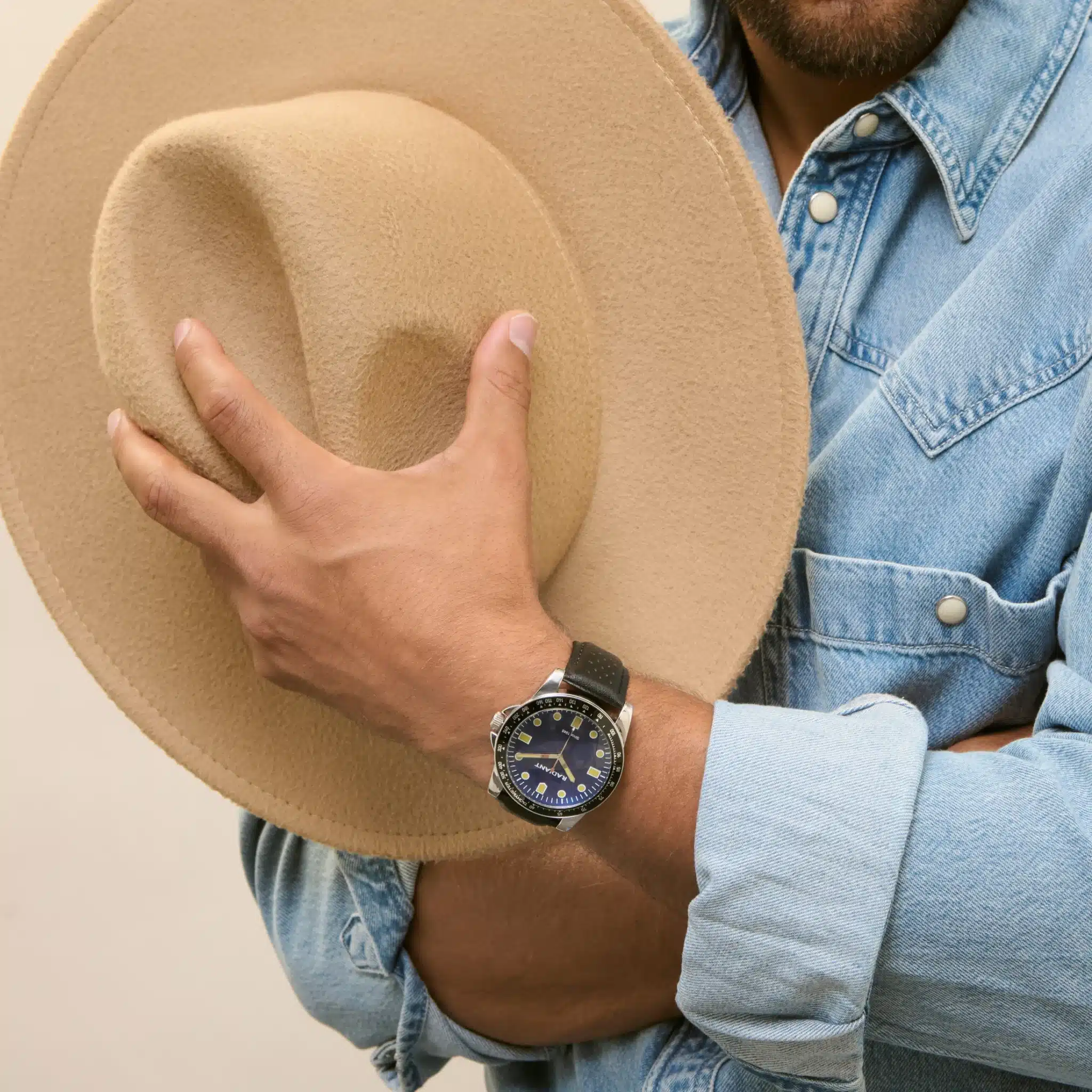 Reloj Hombre Robert Negro/Azul - Imagen 2