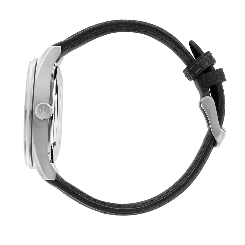 SORPASSO 42MM AUT BLK/SIL DIA BLACK ST - Imagen 2