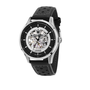 SORPASSO 42MM AUT BLK/SIL DIA BLACK ST