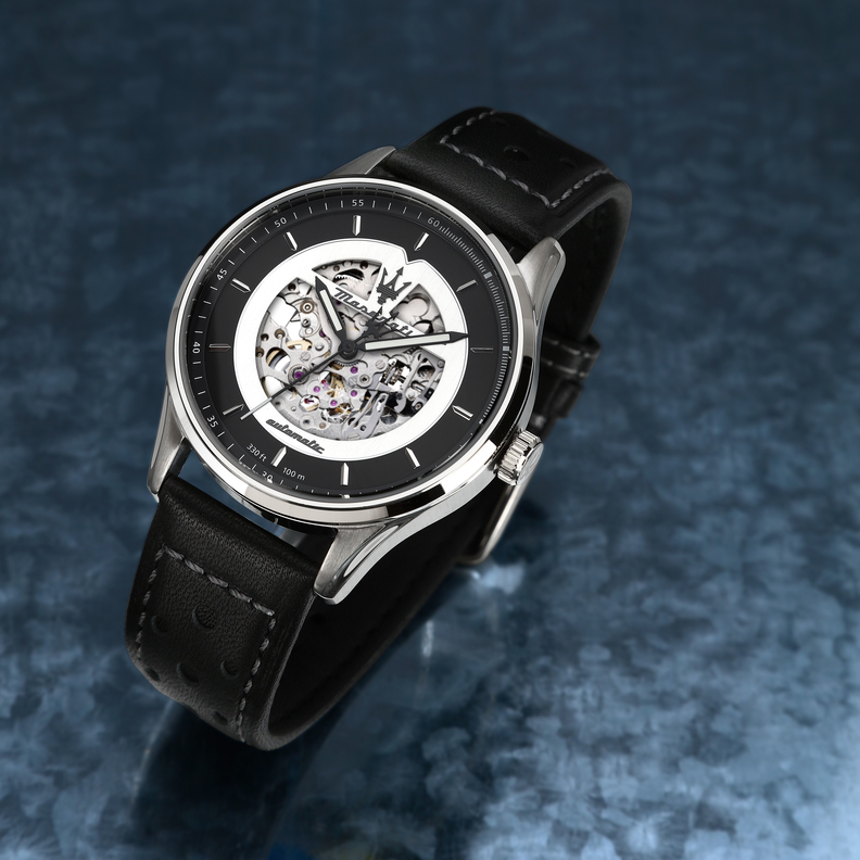 SORPASSO 42MM AUT BLK/SIL DIA BLACK ST - Imagen 5