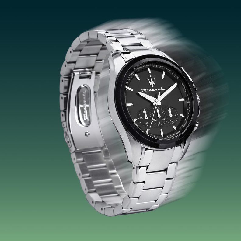TRAGUARDO 43MM CHR BLACK DIAL SS BR - Imagen 5