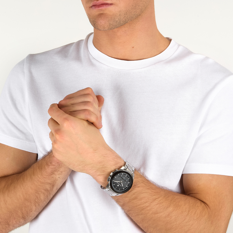 TRAGUARDO 43MM CHR BLACK DIAL SS BR - Imagen 4