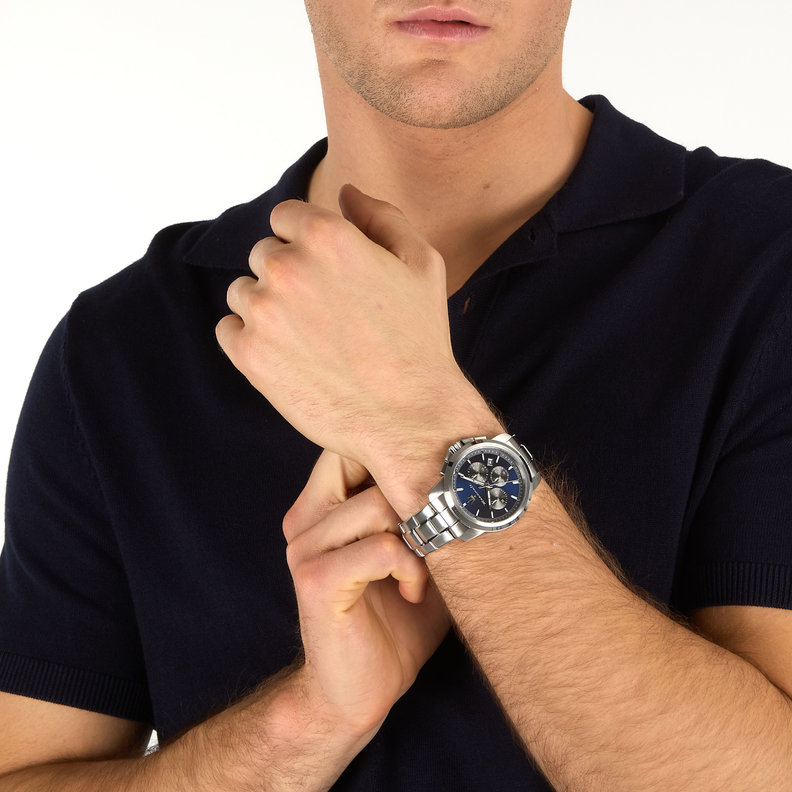 SUCCESSO 42MM CHR BLU/GUN DIAL SS BR - Imagen 4