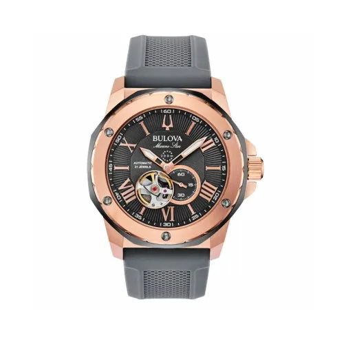 Bulova Marine Star Precisionist 98A228 Hombre Cronógrafo Acero Inoxidable Esfera Negra 44 mm