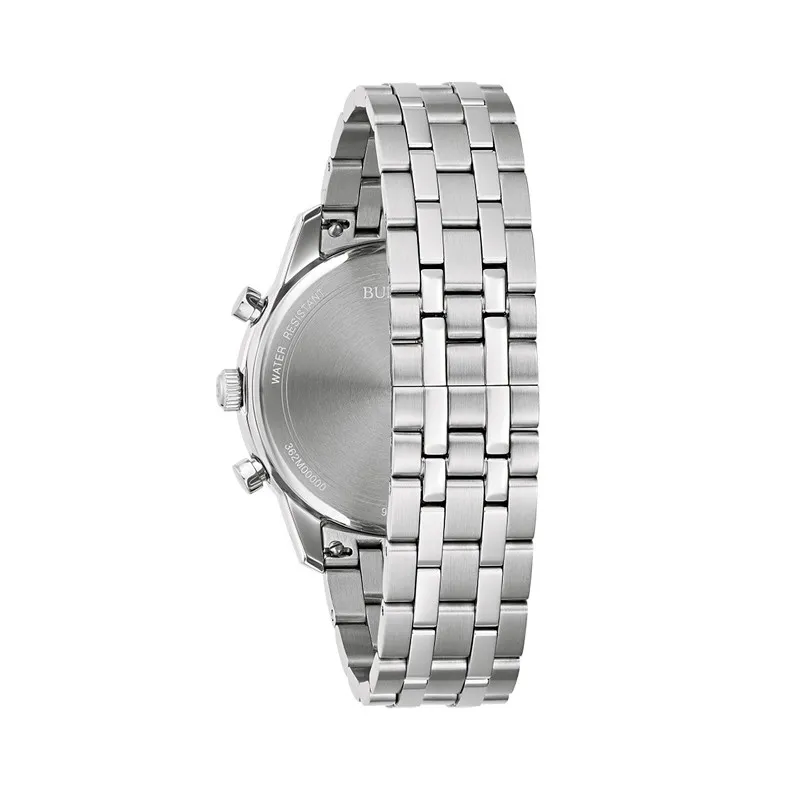 Bulova Sutton Chronograph 96B412 Hombre Cuarzo Acero Inoxidable Esfera Negra 41 mm - Imagen 2