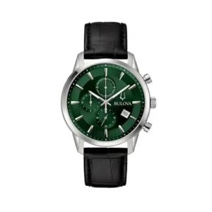 Bulova Sutton Chronograph 96B413 Hombre Cuarzo Acero Inoxidable Esfera Verde 41 mm