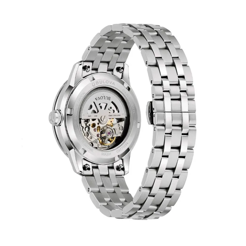 Bulova Sutton 96A331 Hombre Automático Skeleton Acero Inoxidable Esfera Azul 40 mm - Imagen 2