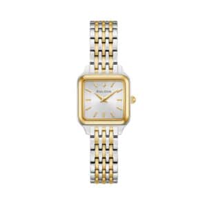 Bulova Marine Star 98L330 Mujer Automático Acero Inoxidable Bicolor Esfera Blanca 35 mm