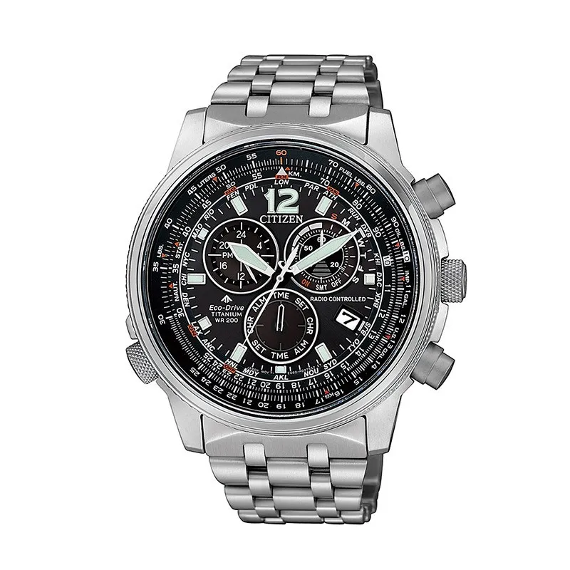 Reloj Crono Pilot Super Titanio Hombre de Citizen de la colección Radiocontrol 43,7 mm CB5850-80E