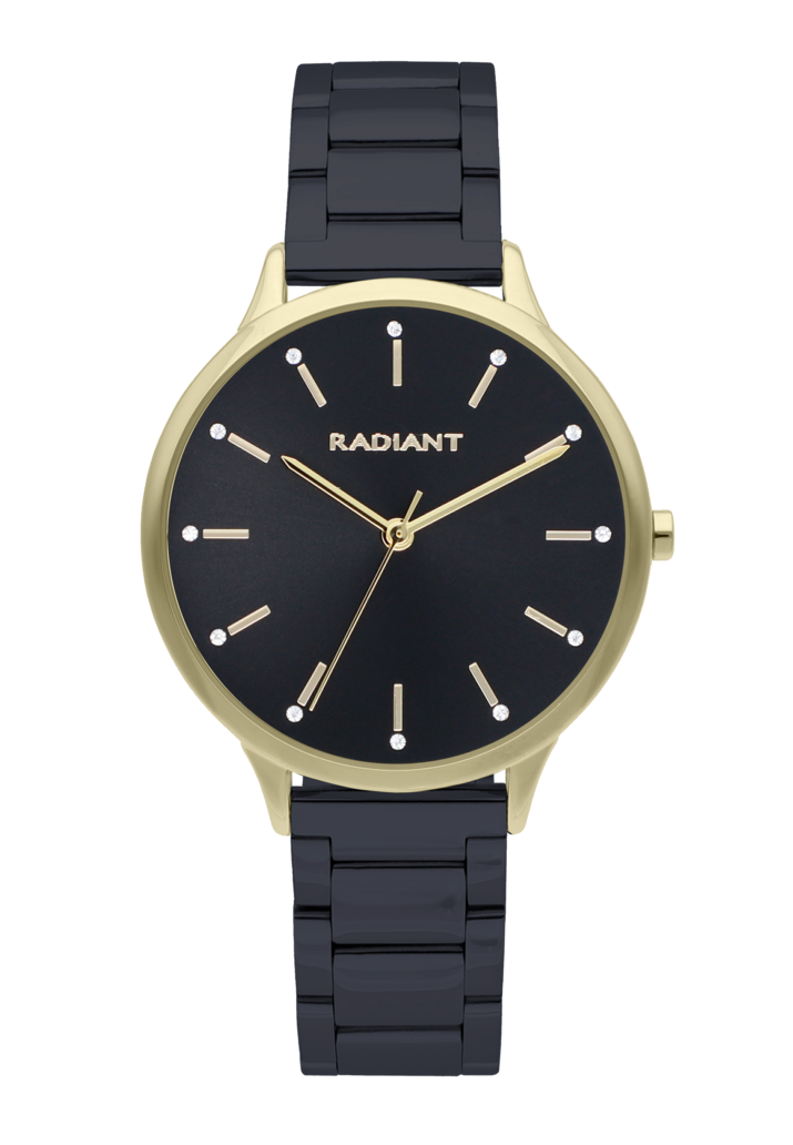 ADDICT 38MM BLACK DIAL IPBLACK BRACELET